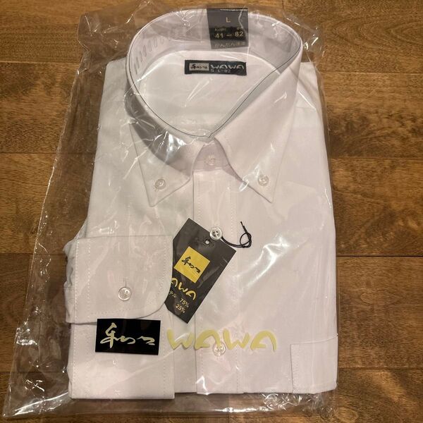 WAWA ワイシャツ【41-82】白 メンズスーツ 長袖