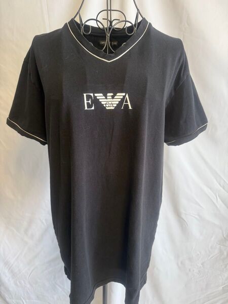 EMPORIO ARMANI エンポリオアルマーニ VネックTシャツ ブラック