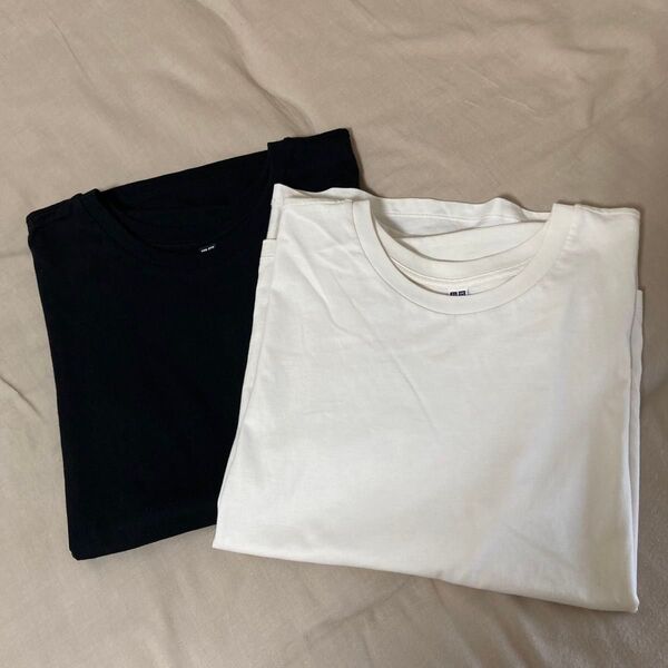 ユニクロ オーバーサイズ Tシャツ まとめ売り ホワイト アイボリー ブラック S