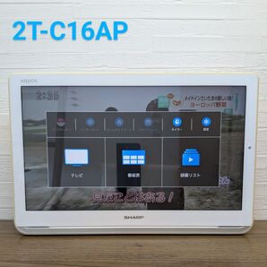 シャープ AQUOS ポータブル液晶テレビ 2T-C16AP 防水
