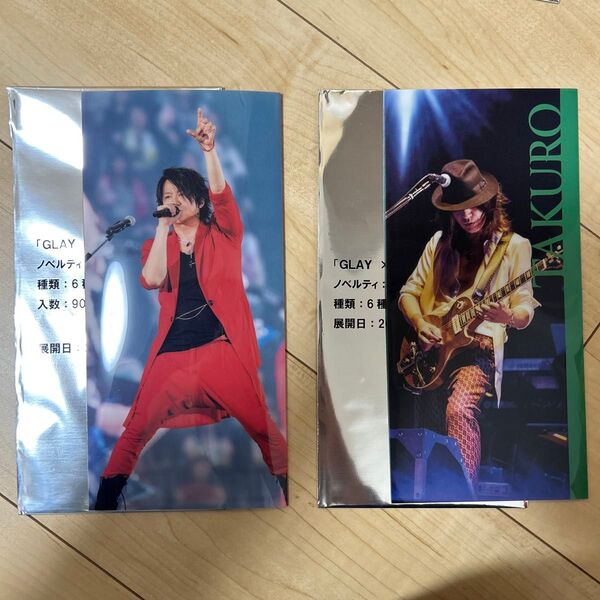GLAY×GIGO第2弾 ノベルティ クリアマルチケース TAKURO おまけ付(第一弾TERU)