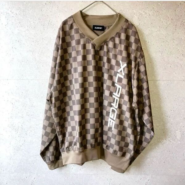 【美品】X-LARGE エクストララージ ナイロンジャケットプルオーバー ピステ
