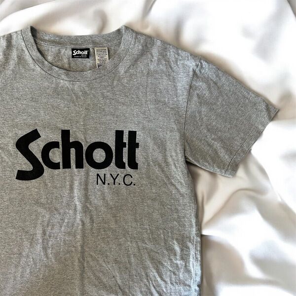 【美品】Schoot ショット Tシャツ USA Lサイズ グレー