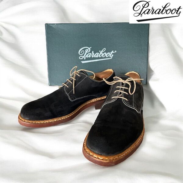 【廃盤モデル】Paraboot パラブーツ SAUVIGNY 8.5 スエード サービニー 26.5cm ノルヴェイジャン製法