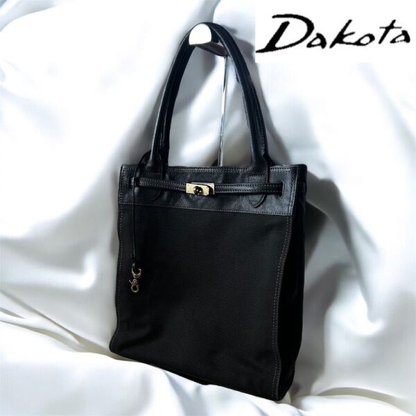 美品】Dakota レザー トートバッグ 黒 ブラック系
