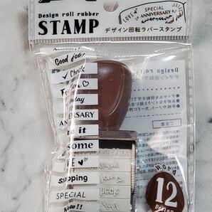 デザイン回転ラバースタンプ word 12種類