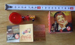 { postage 200~} Kaiyodo × Coca * Cola graph .ti[ Delivery truck ]* unused * beautiful goods * Shokugan retro american boxed 