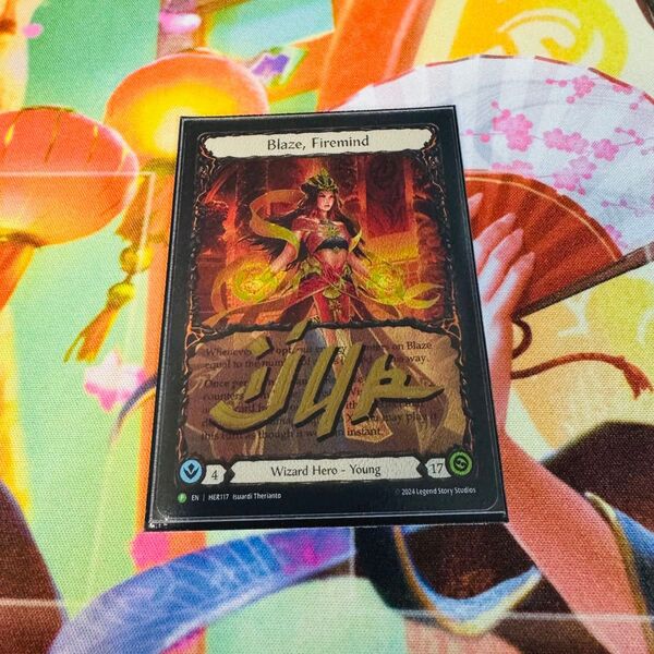 flesh and blood fab blaze サインあり rainbow foil