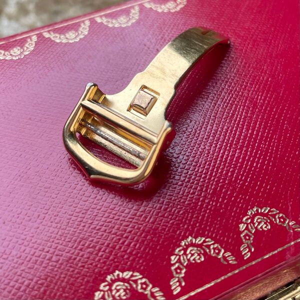正規純正品 Cartier カルティエ Dバックル メンズ 16mm ゴールドカラー Dbuckle