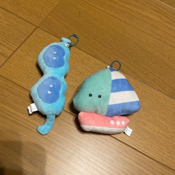 つぶらな瞳のマリン ぬいぐるみ マスコット キーホルダー