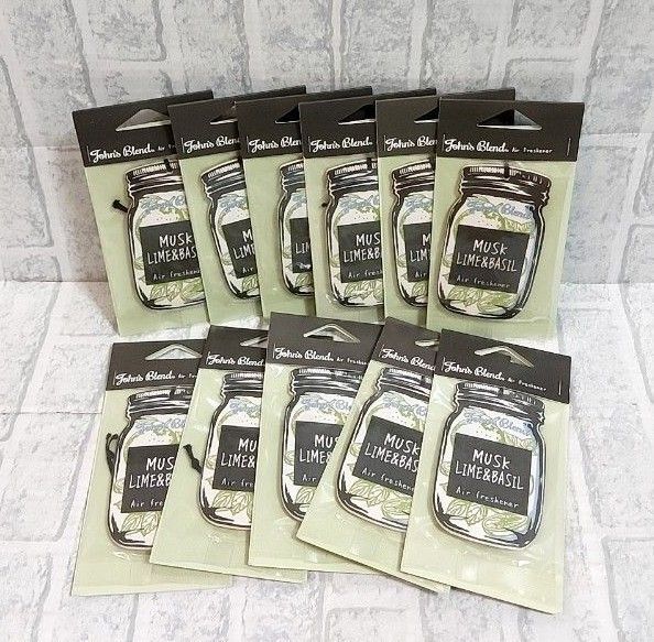 新品未使用 Johns Blend ムスク ライム&バジル ペーパーエアフレッシュナー