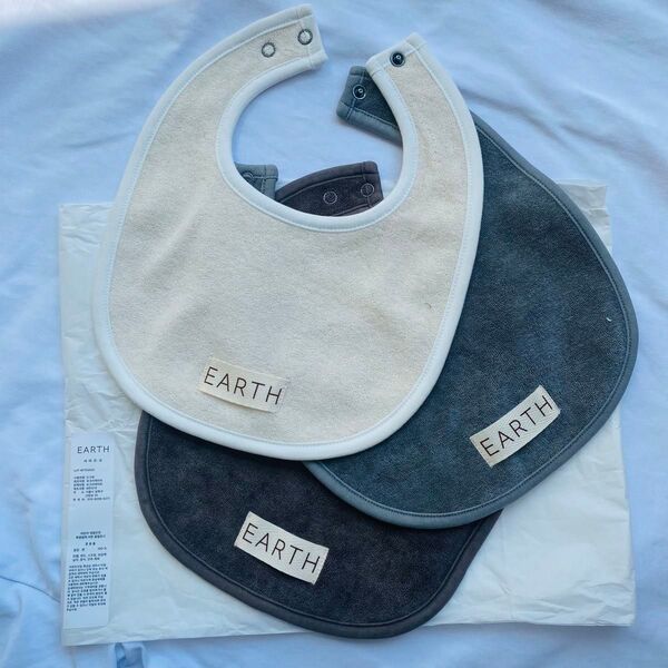 EARTH THE ARCHIVE アース オーガニックビブ bib スタイ よだれかけ オーガニックコットン