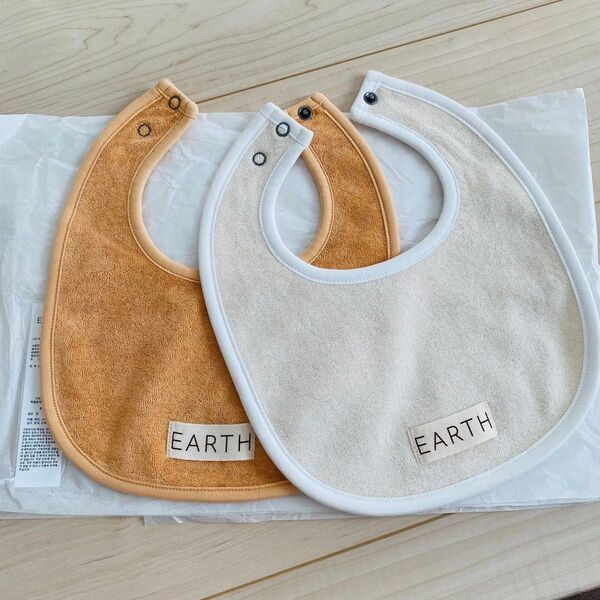 EARTH THE ARCHIVE アース オーガニックビブ bib スタイ よだれかけ オーガニックコットン