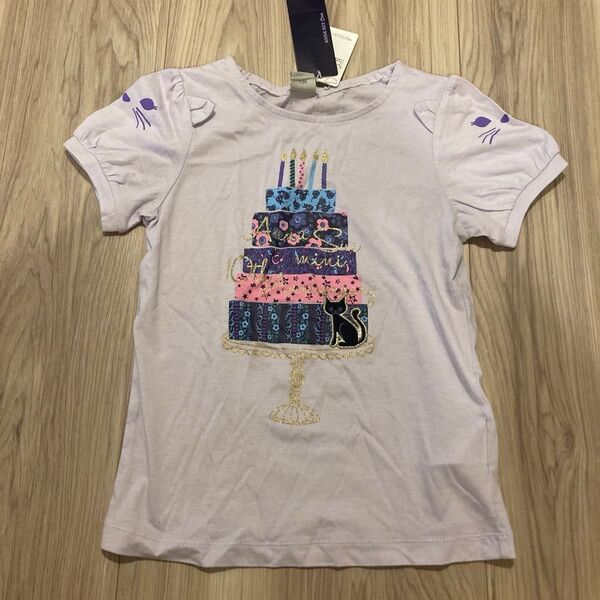 アナスイミニ 半袖Tシャツ 130 ネコ袖 新品タグ付き