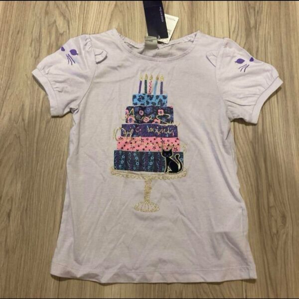 アナスイミニ 半袖Tシャツ ネコ袖 新品タグ付き 130