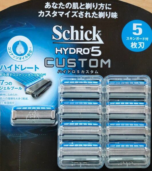 シック ハイドロ5 カスタム 髭剃り 替え刃 替刃 9個 (8+1個)
