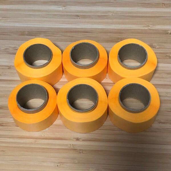 匿名配送 マスキングテープ マステのヘタ heta まとめ売り オレンジ 6個