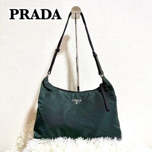 【保証書付き】PRADA プラダ ワンショルダー ナイロン グリーン