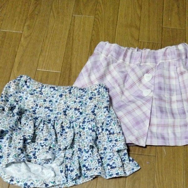 110cmキュロット パンツ 女児