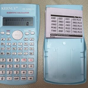 関数電卓 ブルー KK-82MS-D 新品