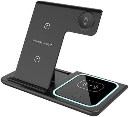 ワイヤレス充電器 3in1 iPhone/Apple Watch/Airpods 15W急速 Type-C