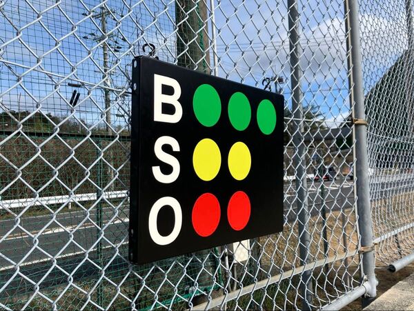 【重厚感/新品未使用】遮蔽式 野球 ソフト BSO ボード カウンター カウント 贈呈品・卒団記念品などにも!