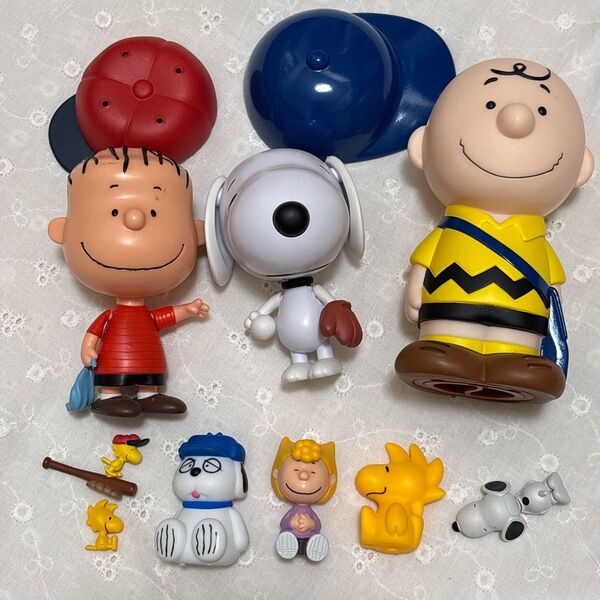 【美品】SNOOPY スヌーピーセット チャーリーブラウン貯金箱ガチャガチャまとめ売り
