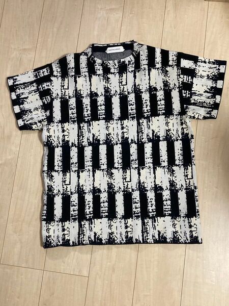 NAMACHEKO ART KNIT Tshirts サイズM 幾何学