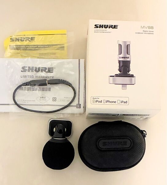 Shure シュアー MV88 iPhone iPad向け外付けマイク