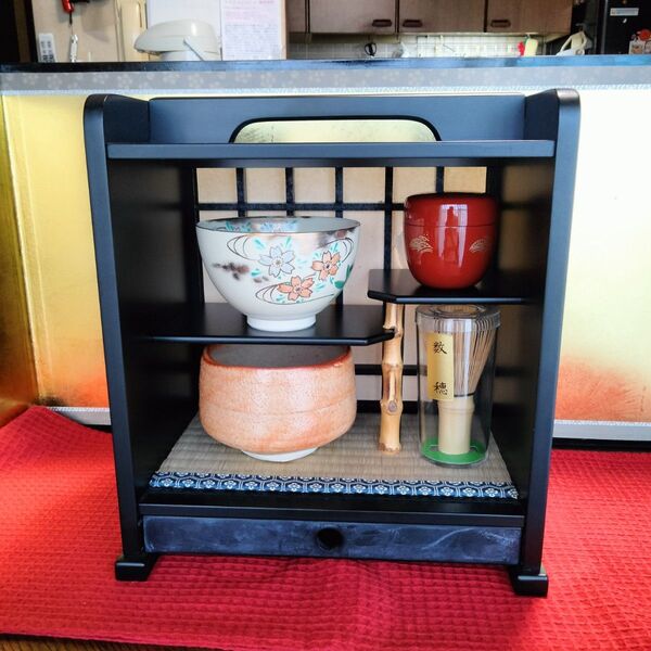 【新品未使用品】茶道具一式 短冊箱付 お稽古 茶道お点前セット海外お土産に