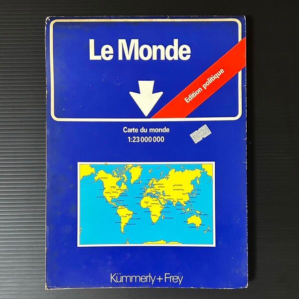 政治世界地図◆Le Monde◆ドイツ語◆Kmmerly+Frey◆フルカラー