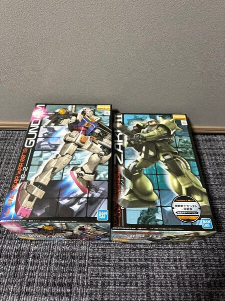 MG 1/100 RX-78-2ガンダム Ver.ONE YEAR WAR 0079 MS-06F/J ザクII