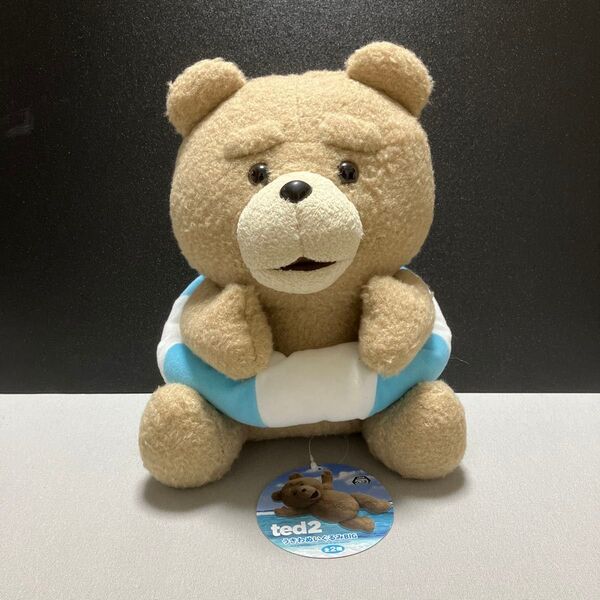 テッド ted 2 ぬいぐるみ BIG ビッグ マスコット うきわ 青 プライズ アミューズメント専用景品 非売品 タグ付き