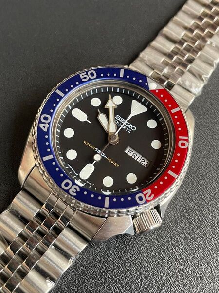 SEIKO ダイバー 箱 本革ベルト付き 7548-7000 7548-700B 仕様 ペプシベゼル 1983年9月製造品