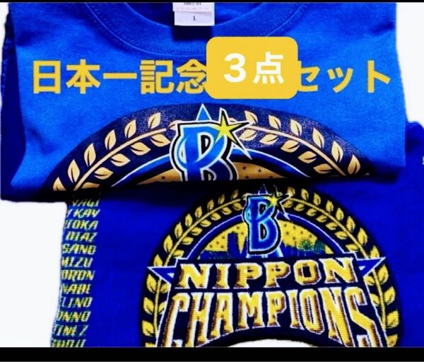 横浜DeNAベイスターズSMBC日本シリーズ2024 日本一記念TシャツLサイズ&フェイスタオル メダル3点セット 新品未開封