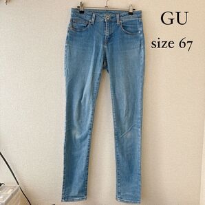 最終値下げ!【美品】GU デニムパンツ ジーユー スキニーパンツ ジーンズ サイズ67