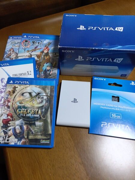 PSVita 本体 ソフト4本 メモリーカード16gb まとめ売り