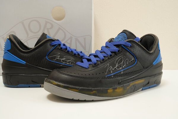 Off-White × Nike Air Jordan 2 Low "Black and Varsity Royal"
