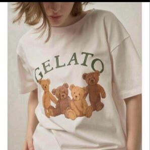 ジェラートピケ ベアワンポイントTシャツ