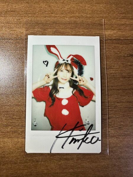 PassCode 大上陽奈子 直筆サイン入り チェキ クリスマス衣装②