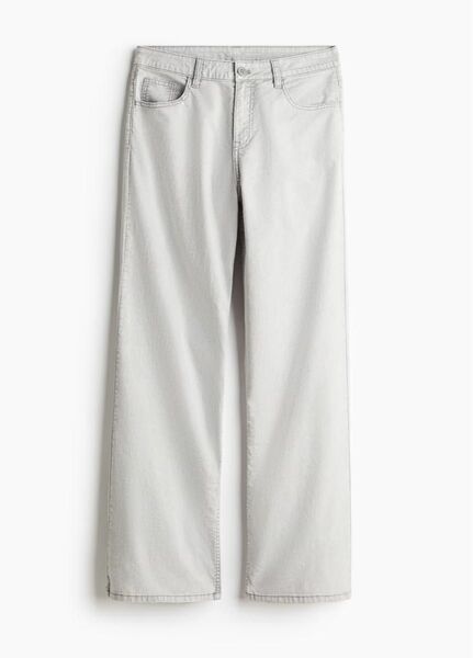 H&M ストレートパンツ ライトグレー 軽くて薄い