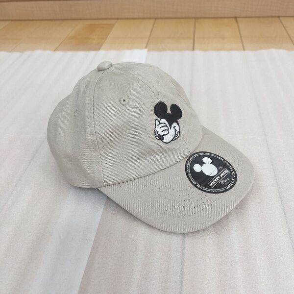ディズニー ミッキーマウス キャップ ベージュ