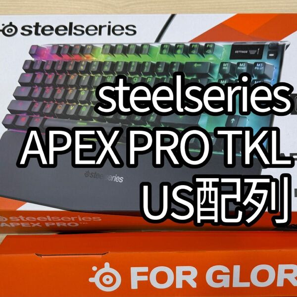 SteelSeries APEX PRO TKL US配列 USキーボード ラピッドトリガー 一部LED不調 ゲーミングキーボード