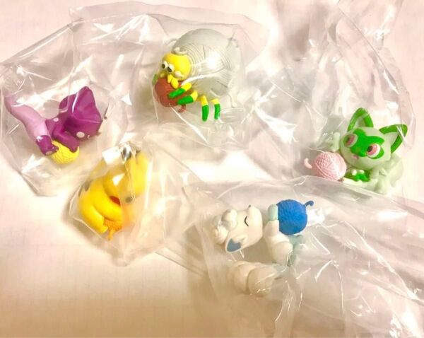 ポケモンぬくぬくタイム2★全5種セット 【ピカチュウ、タマンチュラ、ニャオハ、エレズン、ロコン】