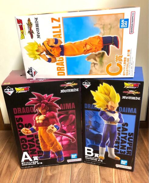 一番くじ ドラゴンボールVSオムニバスCROSS◆A賞、B賞、C賞 超サイヤ人4孫悟空、超サイヤ人3ベジータ、超サイヤ人孫悟空