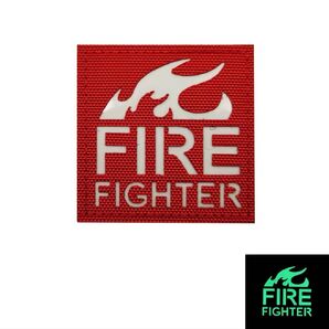 『値下げ中』 FIRE FIGHTER ファイアミニ反射マジックステッカー、暗闇で光る、消防士、消防士、チーム、衣類用タクティカ