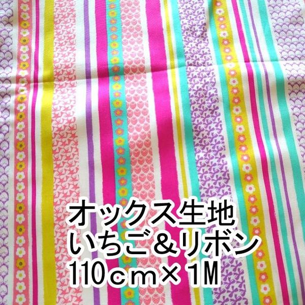 日本製綿オックス生地 110㎝幅100㎝ ハギレ 布地