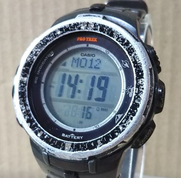電池新品 カシオ CASIO PROTREK プロトレック PRW-3000 電波 ソーラー デジタル 腕時計 ブラック