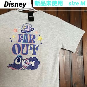新品未使用 スティッチ Tシャツ M レディース さがら刺繍 匿名配送
