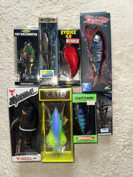 ルアーまとめ DEPS レイドジャパン ブルシューター ダッヂ ガンタレル リザードクローラー ブラックバス